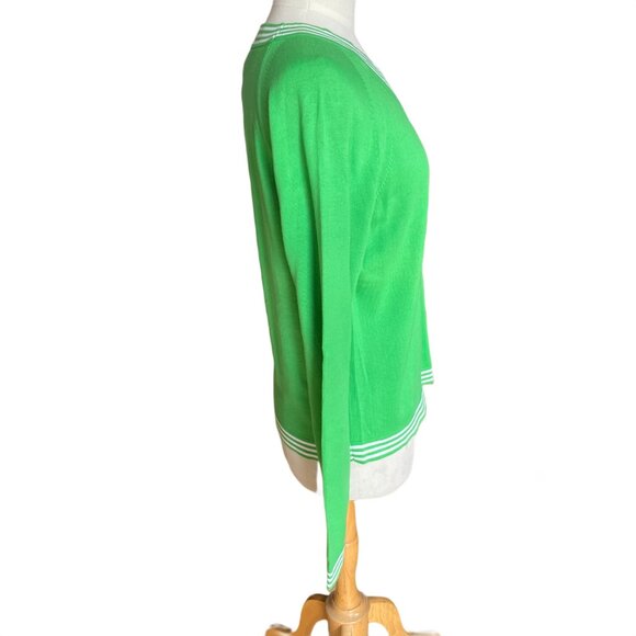 Vintage Polo Jeans Co Ralph Lauren Sweater Wm Green American Flag Preppy Y2K-XL - Picture 7 of 12